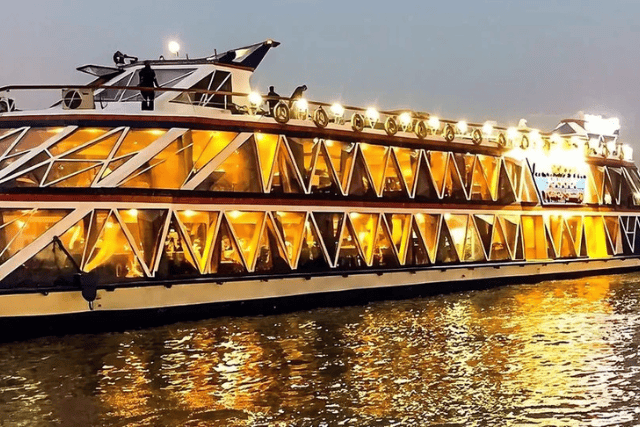 5-Star Luxury Dinner Cruise on the Nile in Cairo with Live Belly Dancer.