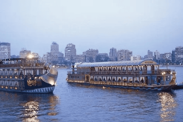 Egypt Travel Luxury Nile River Cruise in Cairo with Buffet Dinner and Belly Dance Show.